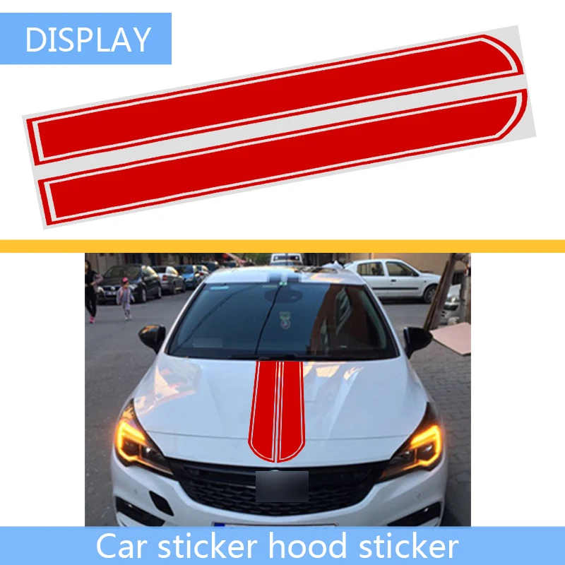 CHUKY 1x крышка двигателя капота полосы наклейки автомобильные для Toyota Corolla CHR Skoda Honda