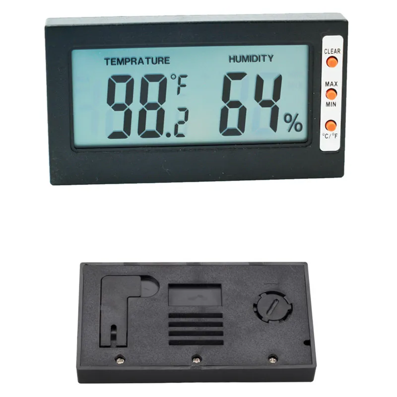 

indoor large screen digital thermometer hygrometer temperature gauge humidity meter Celsius Fahrenheit conversion