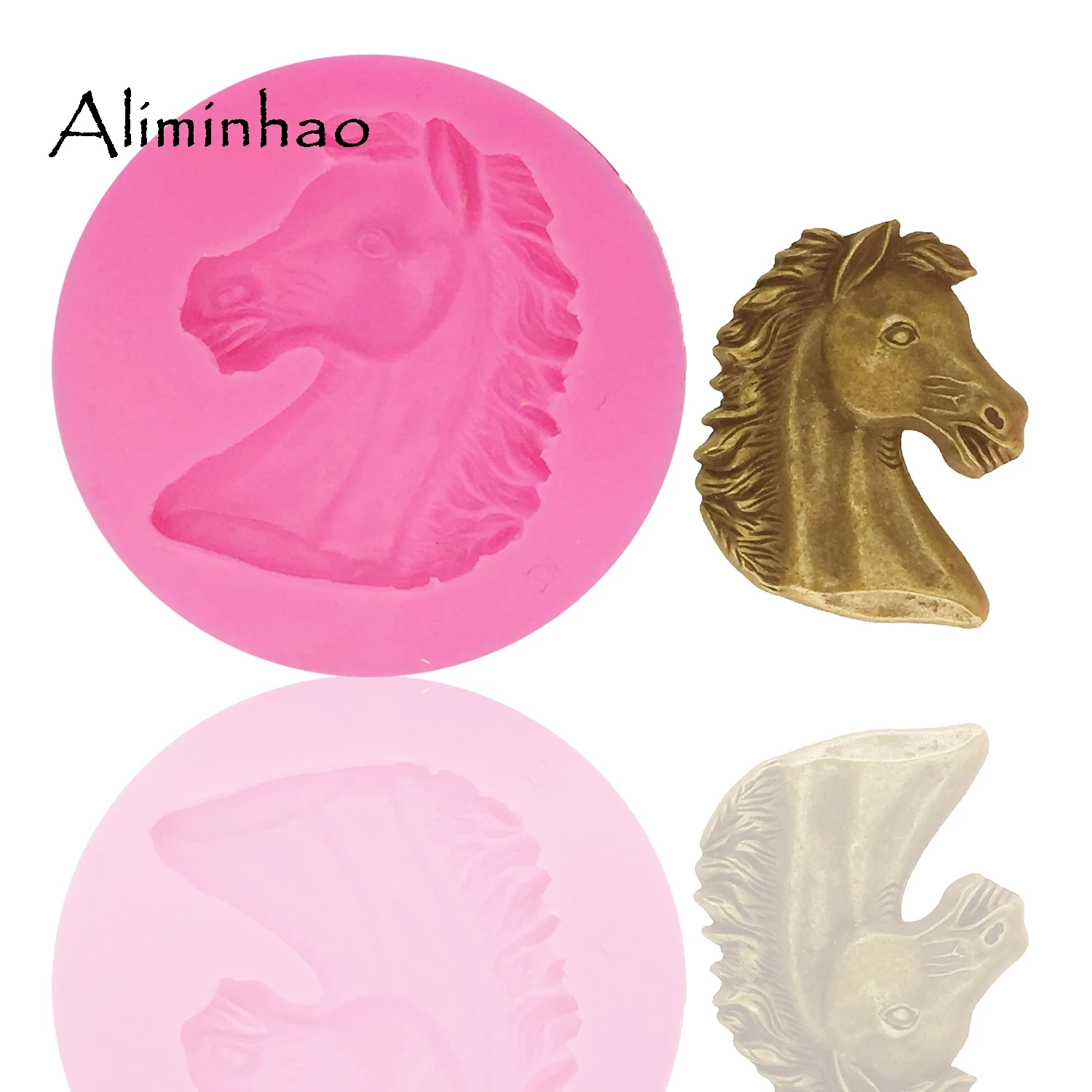 

DY0010 Horse head DIY Silicone Mold Sugarcraft dessert Candy Chocolate Molds Fondant Cake Decorating Tools
