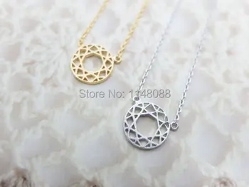 

Newest Listing Jewelry ,simple design Elaborate Gold Silver Geometric Necklace, Bird's nest Necklace -- 30 pcs / lot