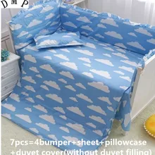 Промо-акция! 6/7 шт. кроваток размером Постельное белье принадлежности для детской кроватки Ropa de Кама, 120*60/120*70 см