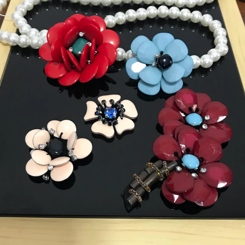 Ручная аппликация для ногтей из смолы цветы Одежда DIY аксессуары украшение 3D