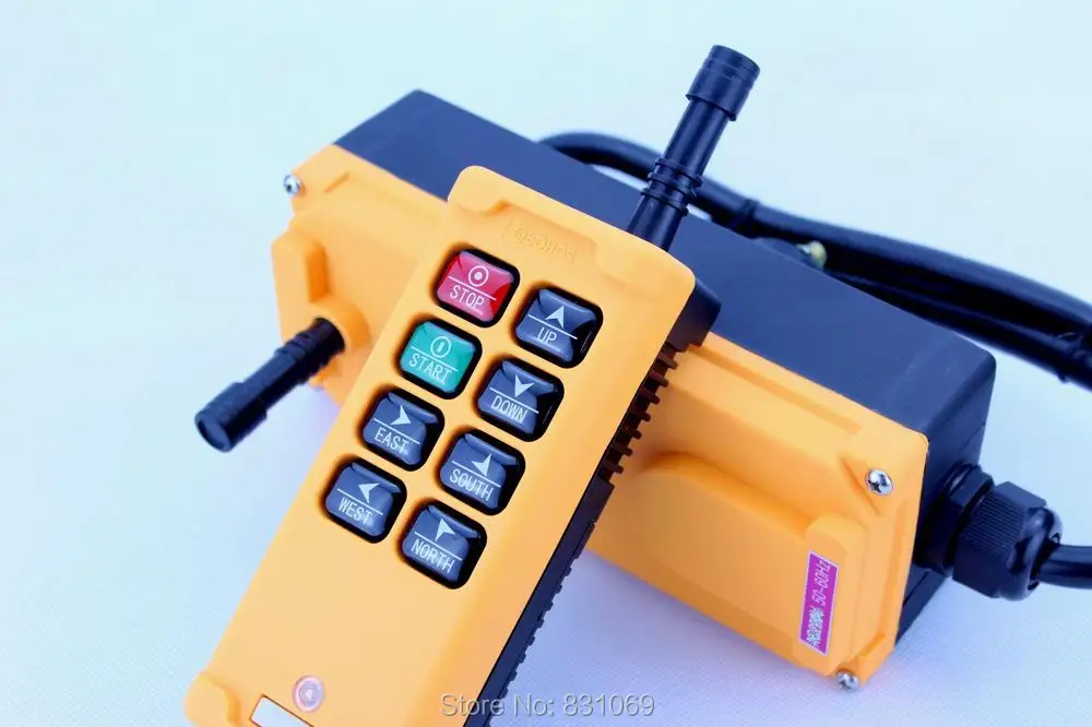 

1pcs HS-8 AC220V 8 Channels Control Hoist Crane Radio Remote Control Sysem Industrial Remote Control Brand New