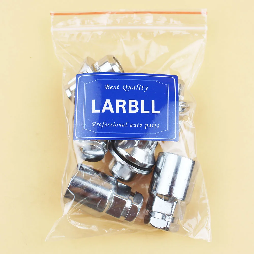 Автомобильный хромированный шуруповерт LARBLL с защитой от кражи гайка замком
