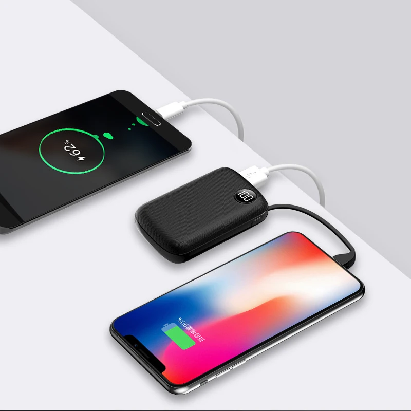 20000 мАч портативный mi ni внешний аккумулятор для xiaomi 9 5 samsung S8 iPhone XS Max зарядное