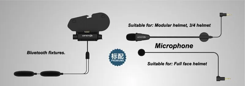 Английская версия Easy Rider vimoto V8 шлем Bluetooth гарнитура мотоцикл стерео наушники для мобильного телефона и gps 2 способ радио