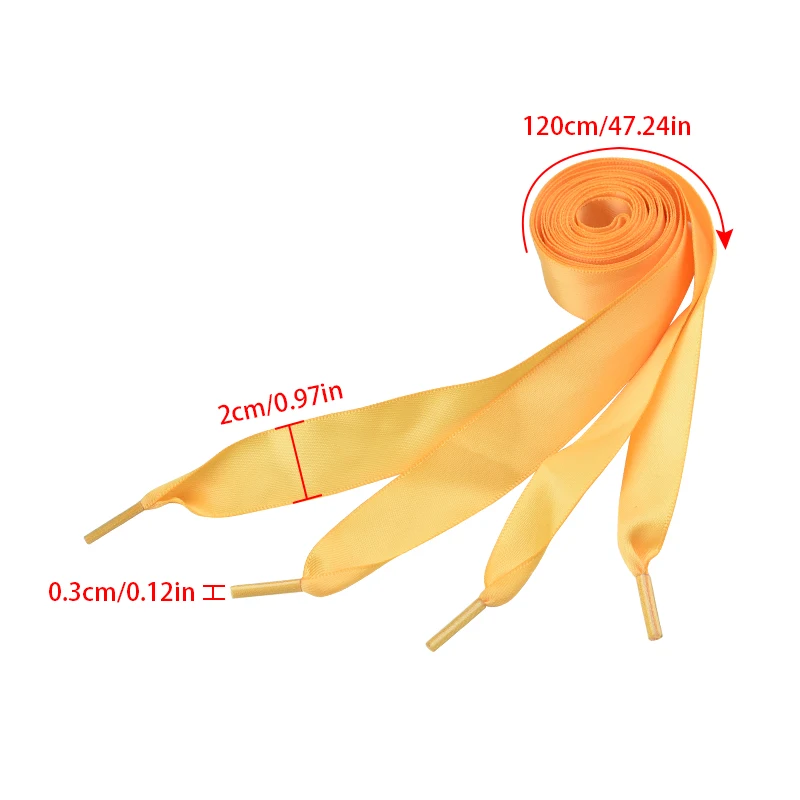 Soumit, 1 пара, яркие цвета, цветные шнурки для обуви, парусиновые кроссовки, спортивная обувь, атласная лента, длинная веревка, плоская шнуровка, длина 120 см