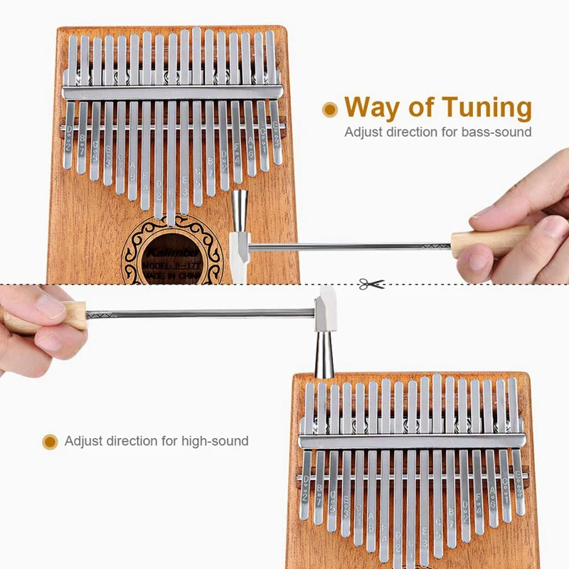 17 клавиш Kalimba большой палец пианино палец Пианино музыкальные игрушки с Мелодия молот и музыкальная книга