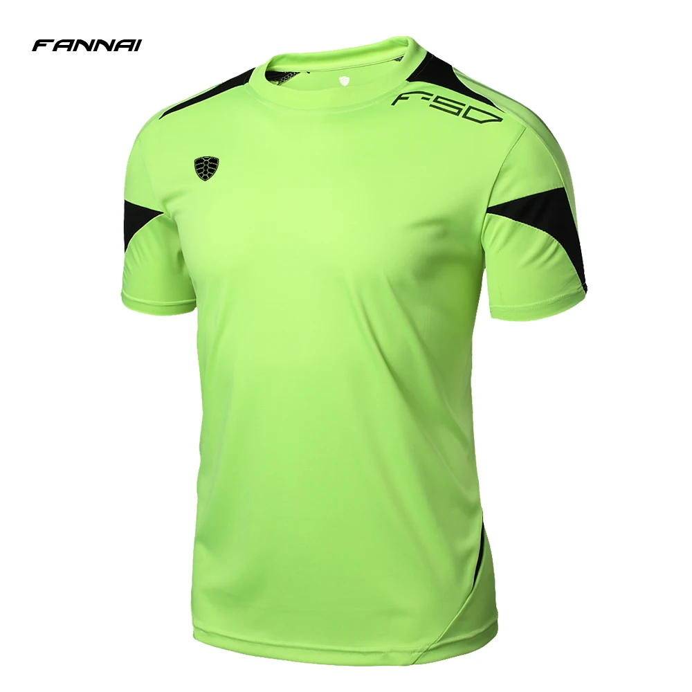 Running Shirt Men Tops Tees Sport O-neck T-shirt Splicing Short Sleeve Gym Training workout Shirts Breathable Sportswear Jerseys
