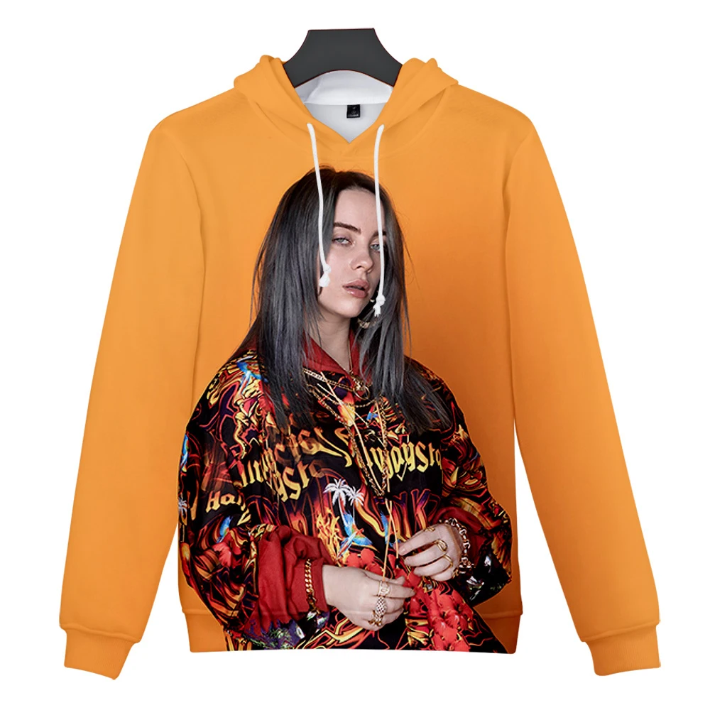 Лидер продаж, уличная одежда, billie eilish, толстовки, модная толстовка с капюшоном для мужчин/wo, Мужская толстовка, модная певица, хип-хоп, унисекс, толстовка с принтом, Топ