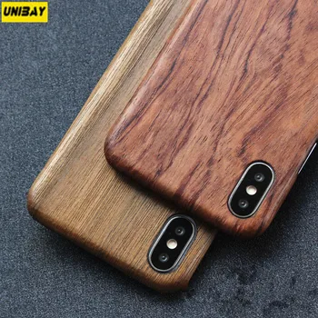 

Unibay Luxury Phone Case For iPhone X 10 Thin Slim Back Cover Case For Apple iPhone X Hard Wood Case bamboo cover
