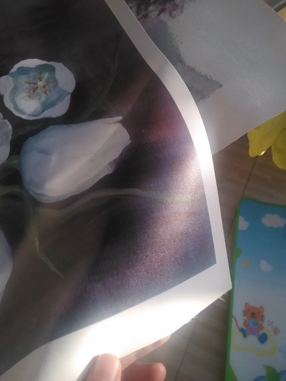 36in 30m White Inkjet Photo Printing Glossy 100% Polyester Canvas