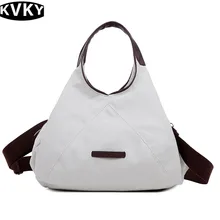 KVKY, Женская Холщовая Сумка, одноцветная, женская сумка-тоут, большая вместительность, женская сумка на плечо с молнией, женская сумка для покупок