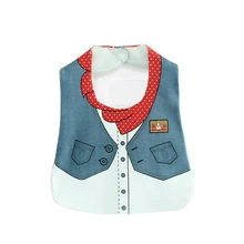 2 цвета нетоксичный водонепроницаемый нагрудник модный жилет милый мультфильм дизайн хлопок мягкие удобные детские нагрудники Забавный дизайн аксессуары
