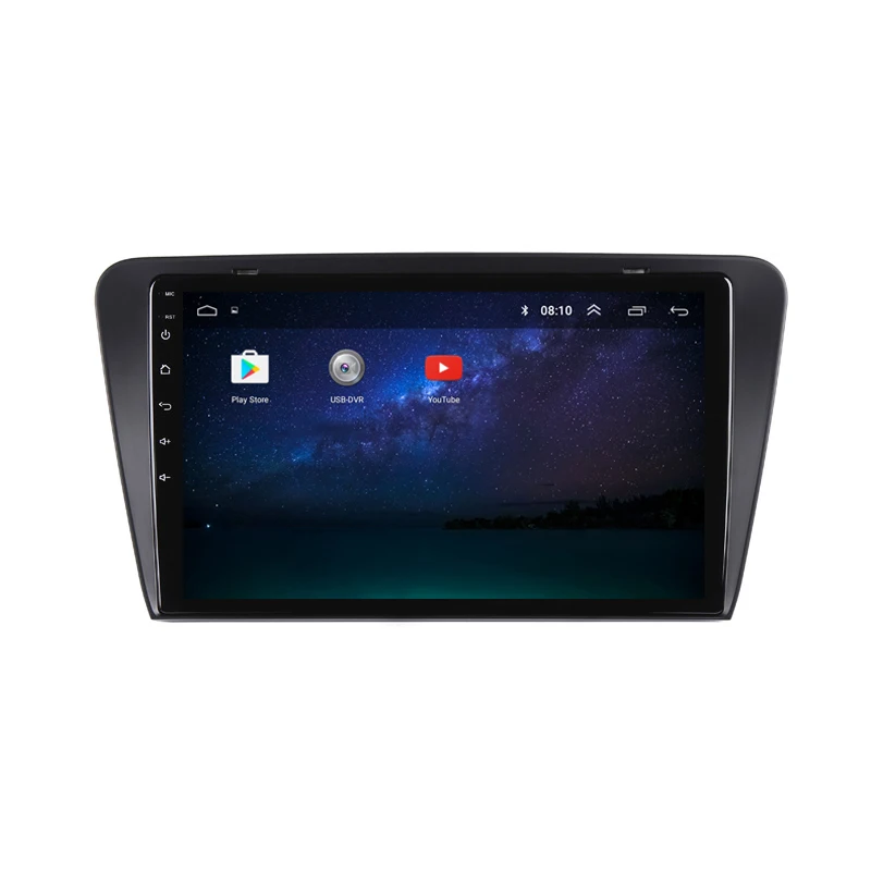 Cheap 9" 2.5D IPS Android 8.1 Car DVD Multimedia Player GPS For Skoda Octavia 3 2015 2016 2017 audio car radio stereo navigation WIFi 2