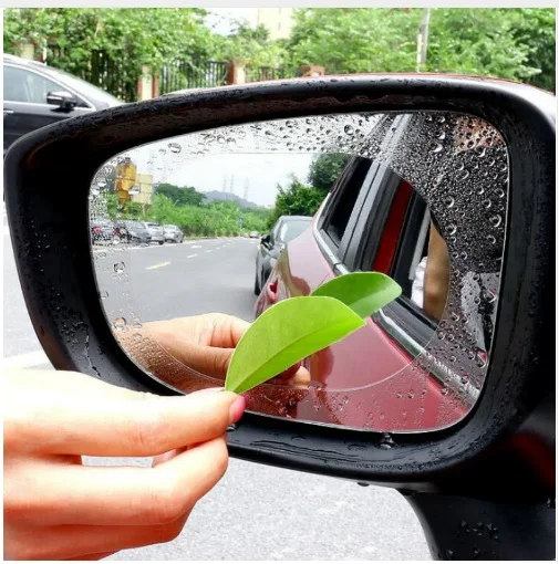 

2PCS Car Rearview Mirror Protective Film Anti Fog Window Clear Rainproof Rear View Mirror Protective Soft Film Auto Accessories