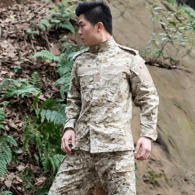 Мужская рабочая tactical военная военная одежда army тактические униформа военный армейская одежда спец одежда для мужчин военная одежда для мужчин платье милитари мультикам форма военные военная рубашка боевая рубашка - Цвет: suit nubers sand