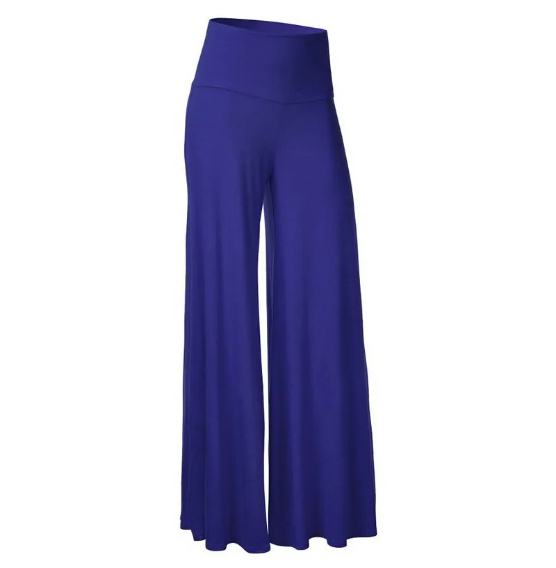 2017 Fashion Women Pants High Waist Flare Loose Elastic