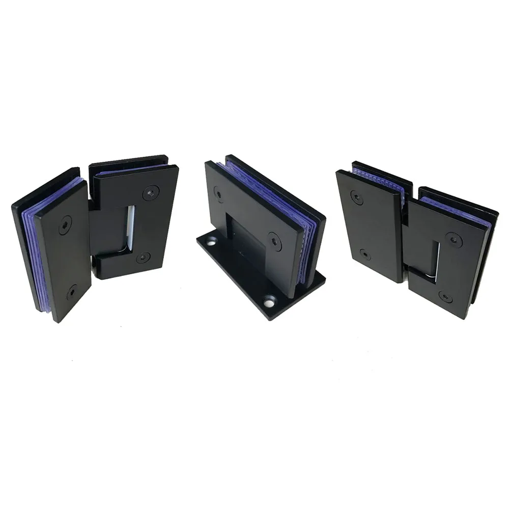 High Quality 2PCS 304 Stainless Steel Frameless Shower Glass Door