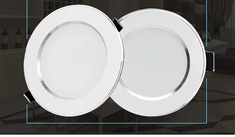 Downlight de 3w 230v para Quarto e Áreas Luminária 12w 15w 18w Lâmpada Embutida Redonda 110v 220v Internas Led 5w 7w 9w 2 Luzes e Iluminação