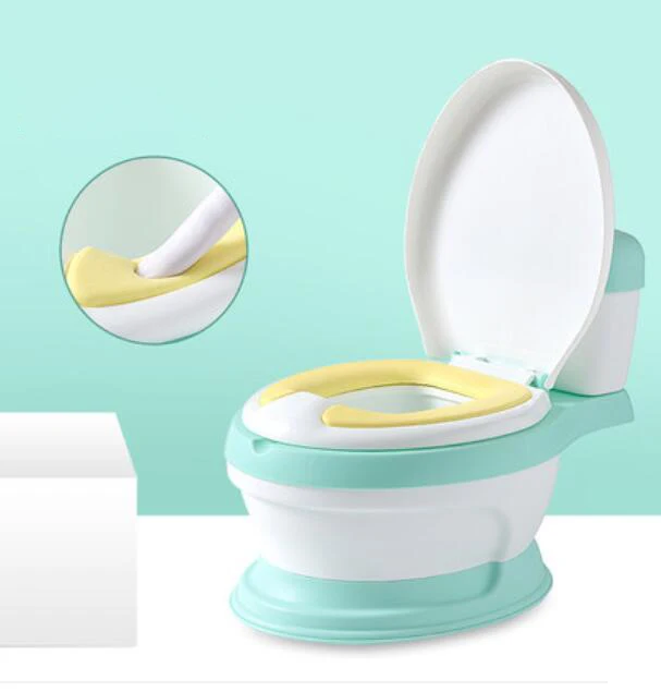  New design hot selling portable toilet for baby toilet potty for free potty brush+ cleaning bag