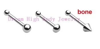 

HENGKE Jewelry Nose Rings Stud Nail Mixed Styles Bone 316L stainless steel Popular Body Piercing Jewwlry 200pcs/lot