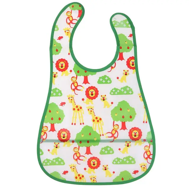 Baby Waterproof Bibs Cartoon Baby Kids Bibs Saliva Towel Feeding Lunch Band J