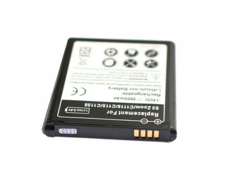 5pcs/lot 2600mAh EB BC115BBC Replacement Battery For Samsung Galaxy K