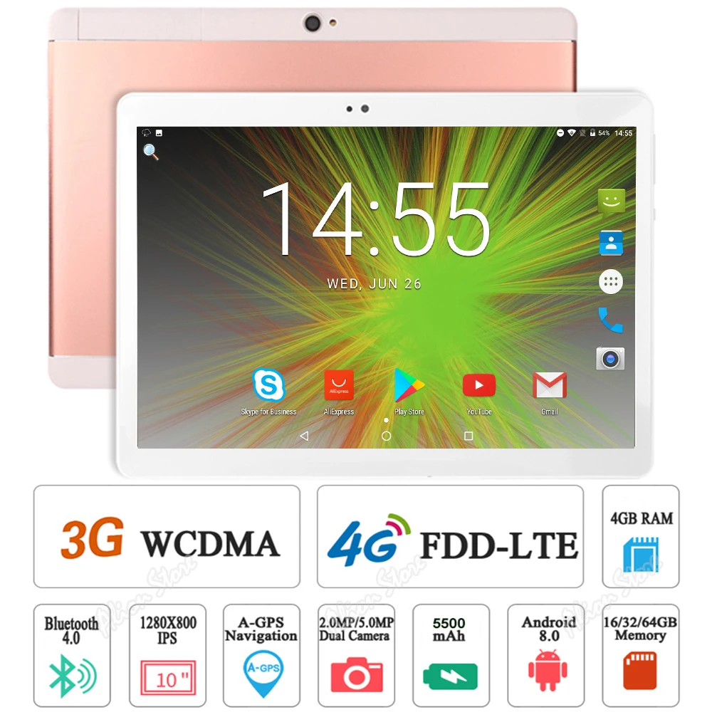 

2019 Sales DHL Free Shipping 10.0 inch Tablet Equipped with 4GB RAM 64GB ROM 8 Cores Octa Core 3G/4G Phone Call Dual SIM Cards