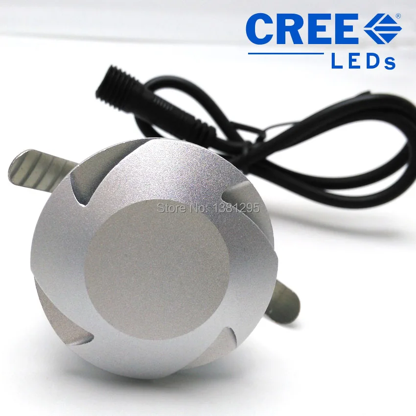 12V 24V IP67 3W CREE светодиодный встраиваемые Палуба этаж светильник Открытый Патио, Заземление подземный Скрытая лампа Лестницы терраса светильник ing Dim