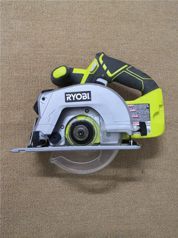 Подержанный продукт RYOBI Liangming P506 18V литиевая электрическая Беспроводная ручная электрическая циркулярная пила для резки