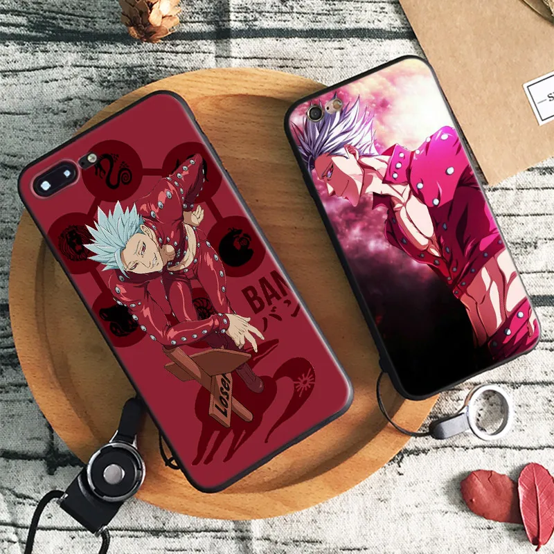 

Ban Seven deadly sins Anime Soft Silicone Phone Case Cover Shell For Apple iPhone 5 5s Se 6 6s 7 8 Plus X XR XS MAX