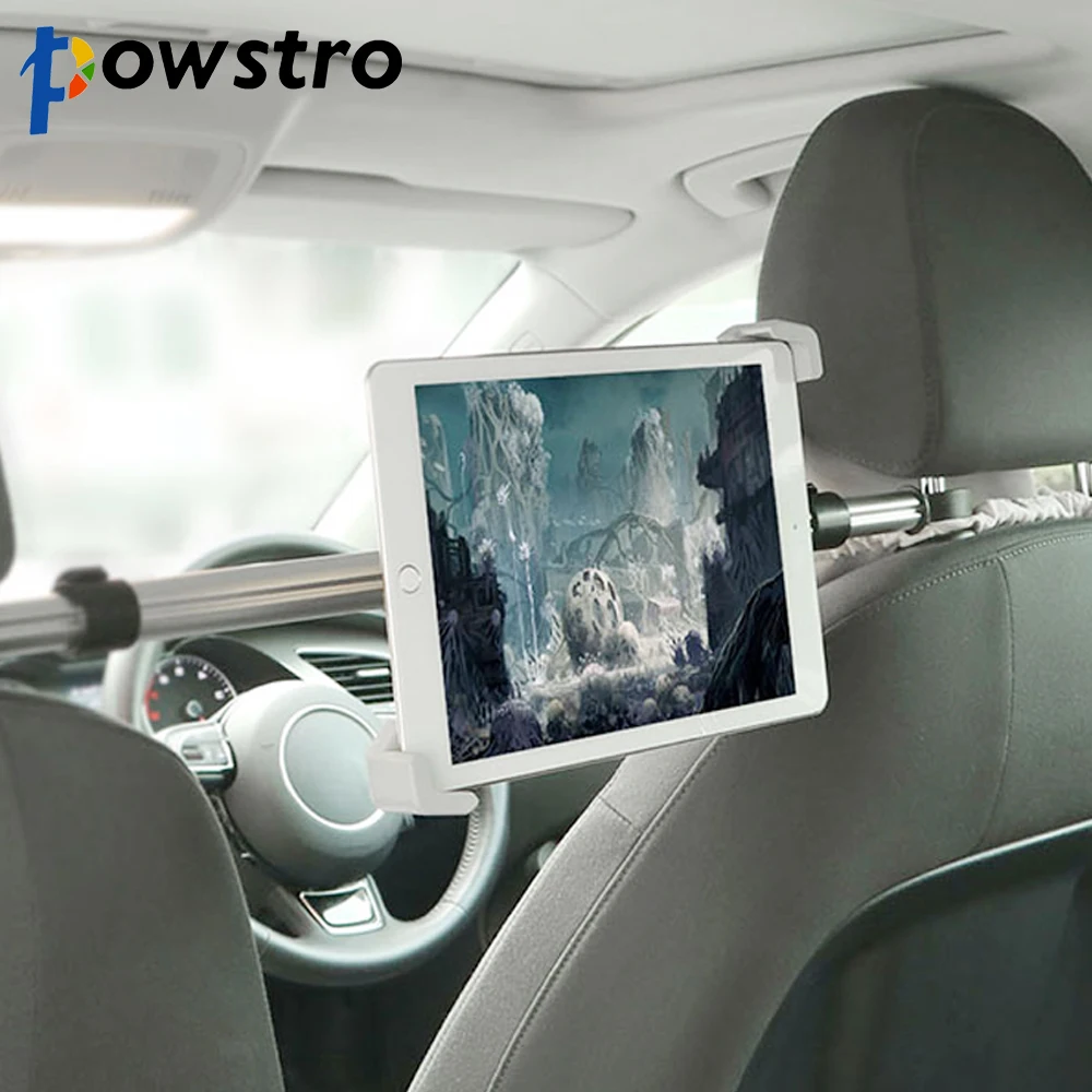 

Aluminum Car Seat Tablet Holder Stand Rotation Adjustable Mount Bracket Scalable for 7-10.5" Tablets iPad Mini 2 3 4 for phone