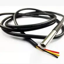 Нержавеющая сталь посылка 1 м Водонепроницаемый DS18b20 Температура зонд Температура Сенсор 18B20