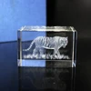 Incroyable 3D Laser tigre Animal cristal Cube avec Base de lumière LED pour enfants décoration de la maison artisanat Figurines Miniatures ► Photo 2/6