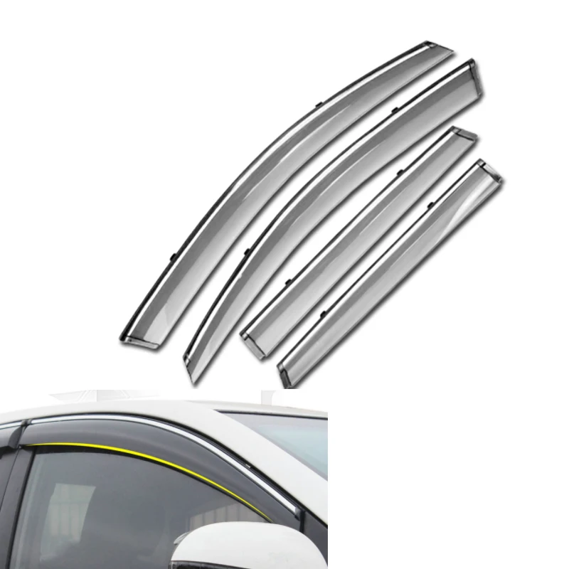 

For KIA RIO K2 3 Hatchback Sedan 2016 2015 2014 2013 2012 Car Window Visor Door Rain Sun Shield Side Windows Auto Accessories