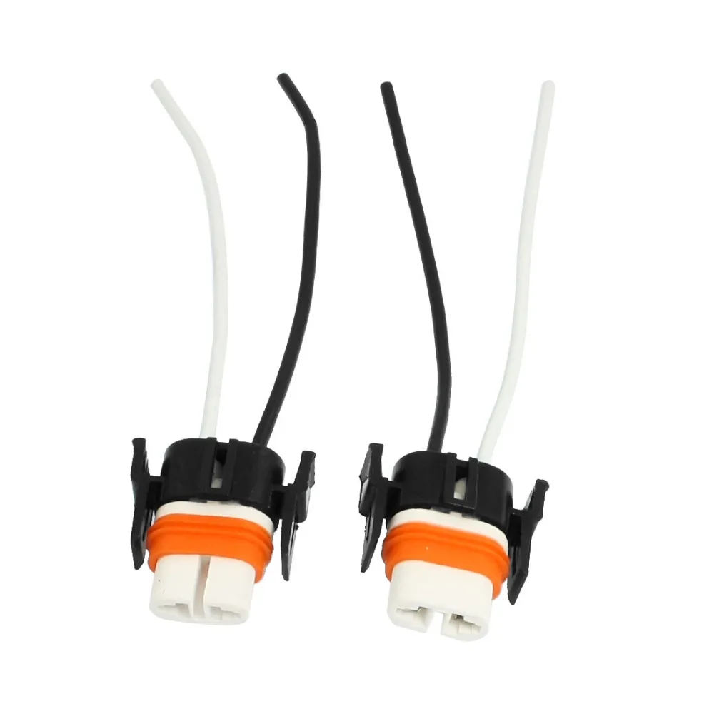 

H11 880 881 Ceramic Headlight Harness Wiring Wire Socket Pig Tail 2 Pcs B
