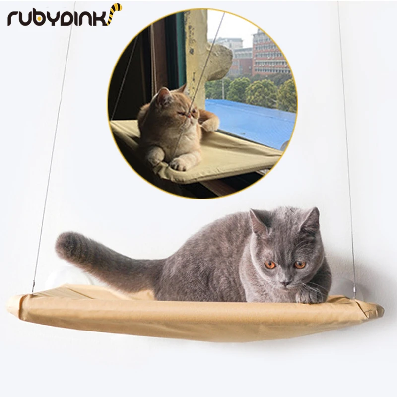 

Cute Pet Hanging Beds Bearing 15kg Cat Sunny Seat Window Mount Pet Cat Hammock Comfortable Cat Pet Bed Long Plush Soft Pet bed
