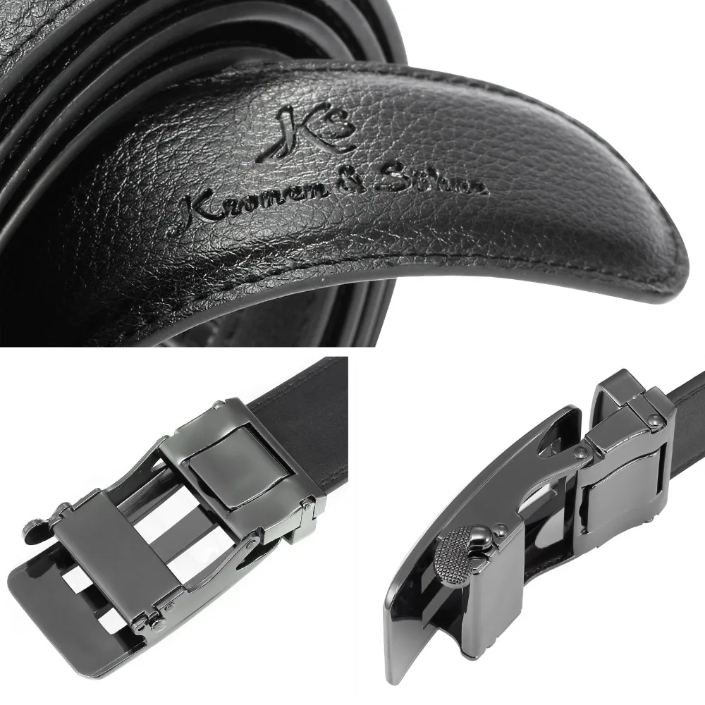 Брендовые новые высококачественные черные роскошные стальные авто пряжки дизайнерские ремни картонная коробка посылка из натуральной кожи мужские ремни/KB103