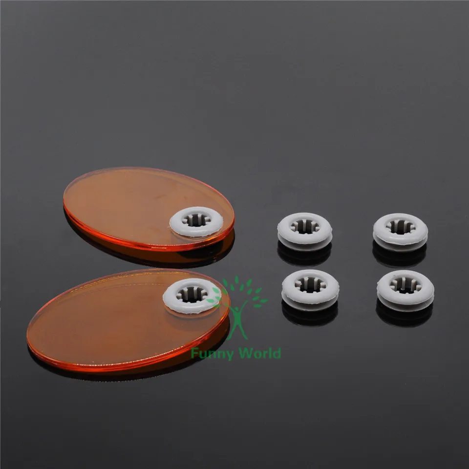 Dental Curing Light Shield Plate Shade Board Hood with 4pcs Silicone