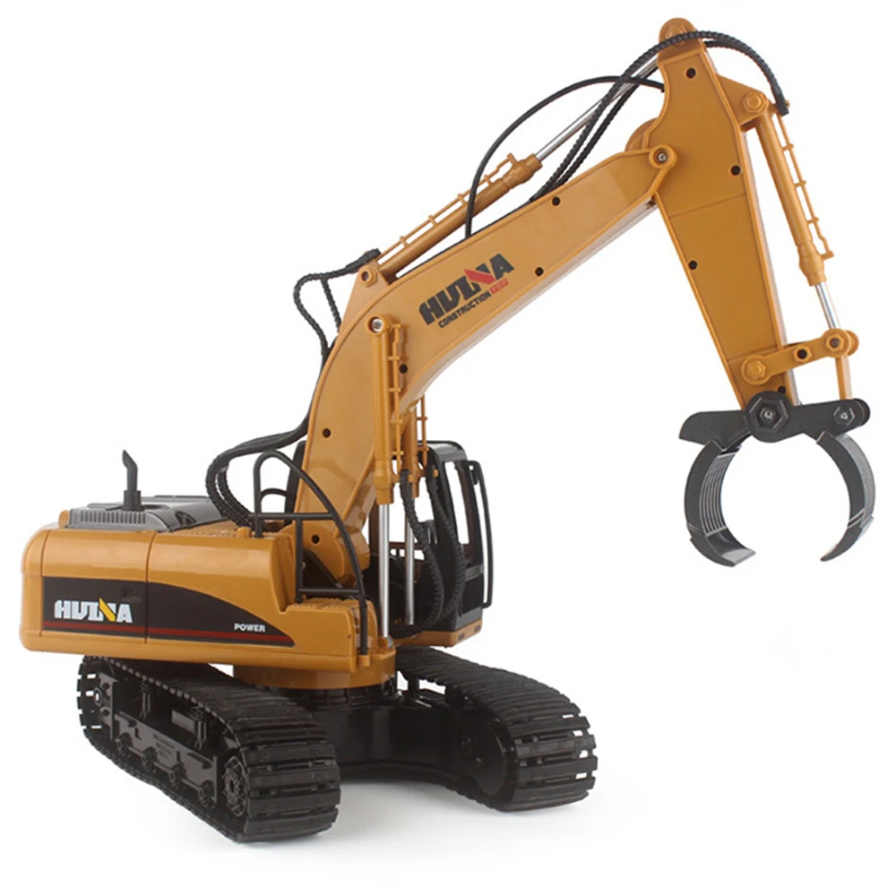 HuiNa 1570 RC Автомобиль 2 4G 1:14 экскаватор 16 каналов металлическая зарядка