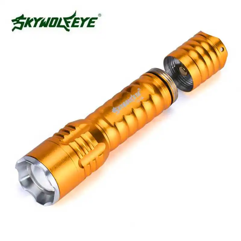Zoomable Focus 3000 Lumens 3 Modes XML lanterna led t6 LED 18650 Flashlight Torch Lamp powerful led flashlight 18650 #4S4 (3)