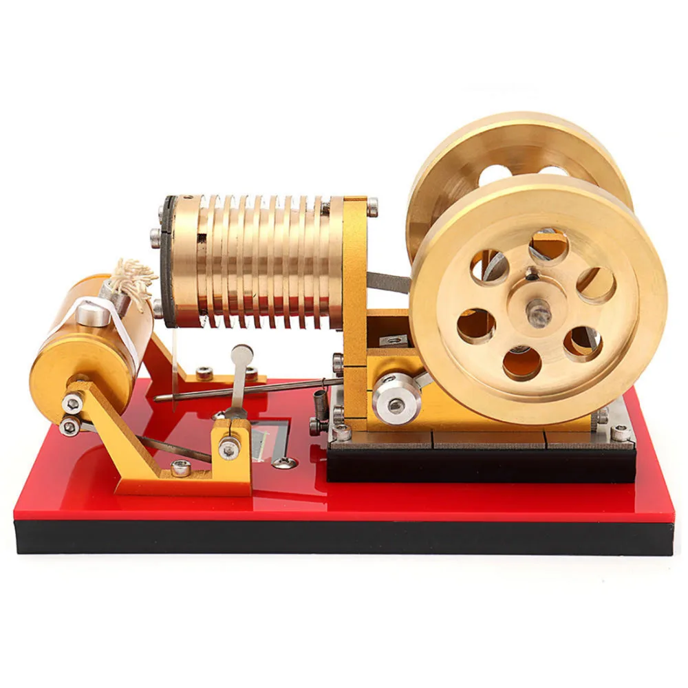 Suction Fire Type Professional Edition Pure Copper Air Cylinder Heat Energy Stirling Engine Model Toy for High-end Players