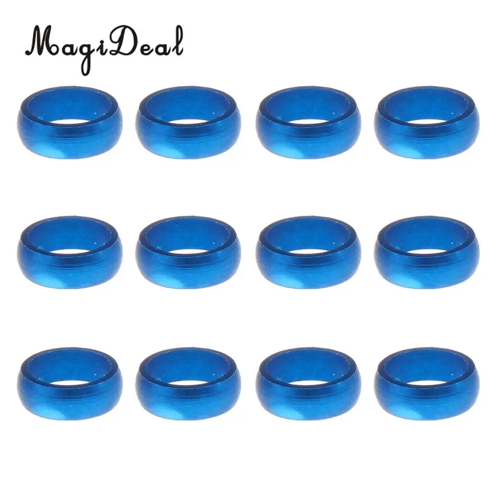 MagiDeal 12 Pieces Dart Sharft Protect Flights O Rings Spare Gripper Ring Blue