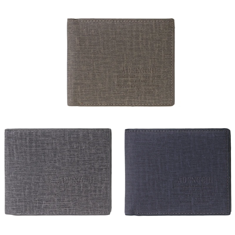 

Men Fashion Business Bifold Purse Wallet Clutch Handbag Credit Card Purse Holder High Quality Faux Leather Wallet