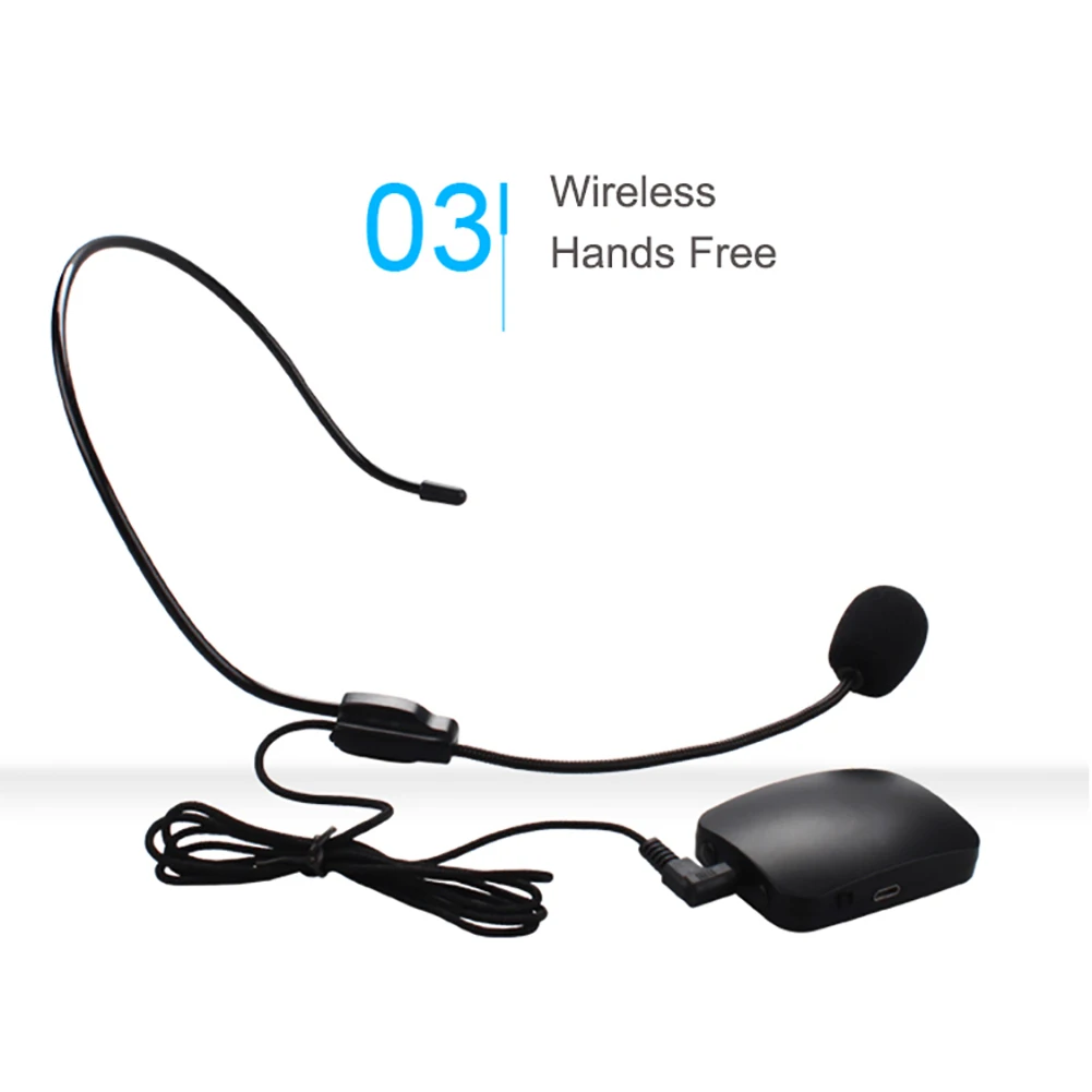 Transmissor de Rádio Fone de Ouvido Guia de Turismo Microfone sem Fio Ulanzi fm Colar Microfone Clip on - Image 4