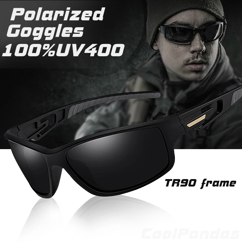 Top Brand Tactical TR90 Polarized Sunglasses Men Luxury Army Goggles Sports Vintage Driving Sun Glasses Male Shadow UV400