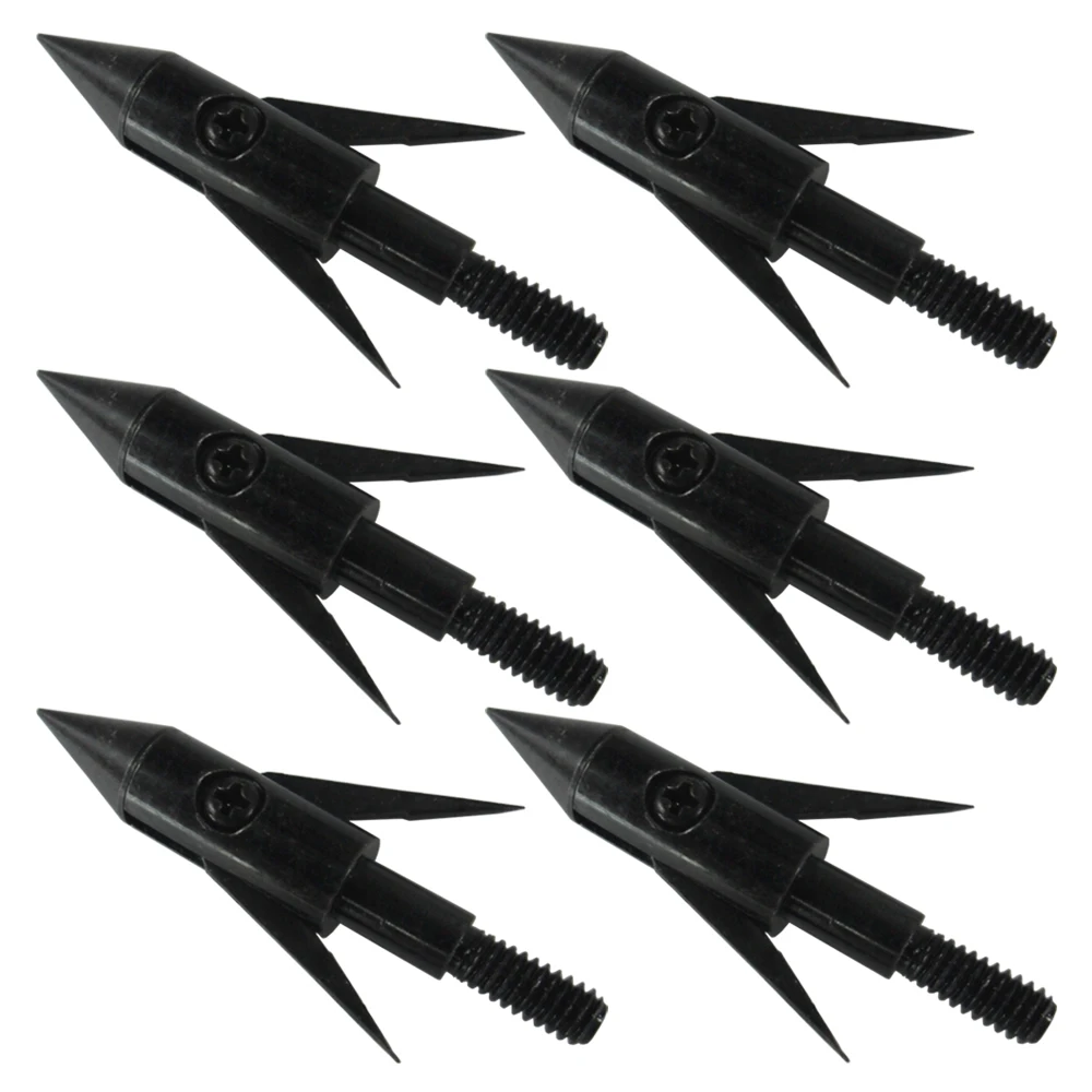 6Pcs Hunting Fish Broadheads 120Gr Points Bowfishing