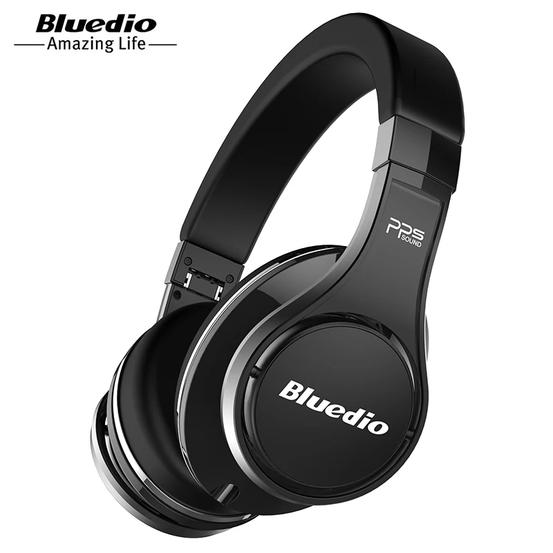 Bluedio U UFO High End Bluetooth Headphone Patented 8Tracks 3D Sound Aluminum Alloy HiFi Wireless Over