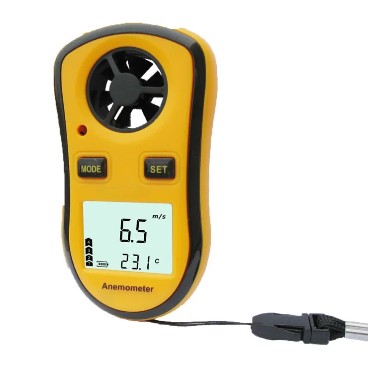 

Free Shipping Protable Digital Wind Anemometer 0.3-30m/S Wind Speed Tester GM8908